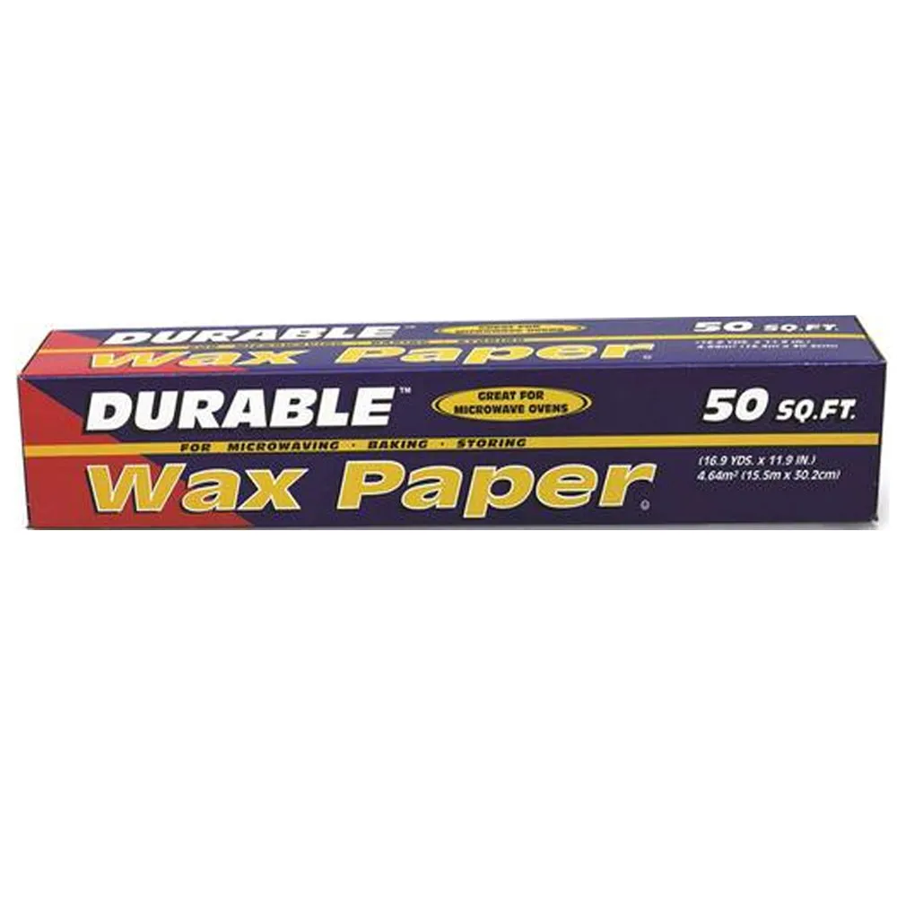 4 Rolls Wax Paper Non-Stick Baking Pan Liner Oven Cooking Pizza Cake 12" X 50Ft