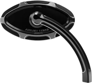 ARLEN NESS Cats Eye Forged Billet Mirror - Black - Right 13-132