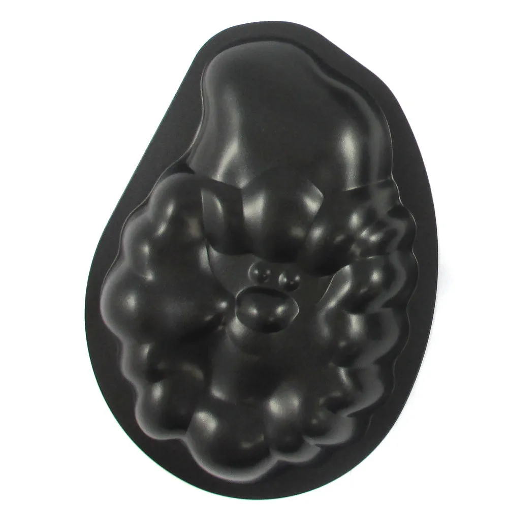 Christmas Santa Claus Baking Pan Mold Metal Cookie Mini Cake Stocking Stuffer !