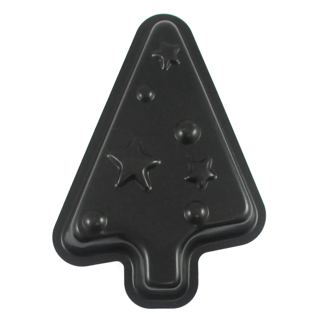 Christmas Tree Baking Pan Mold Metal Cookie Cutter Mini Cake Pan Holiday Party !