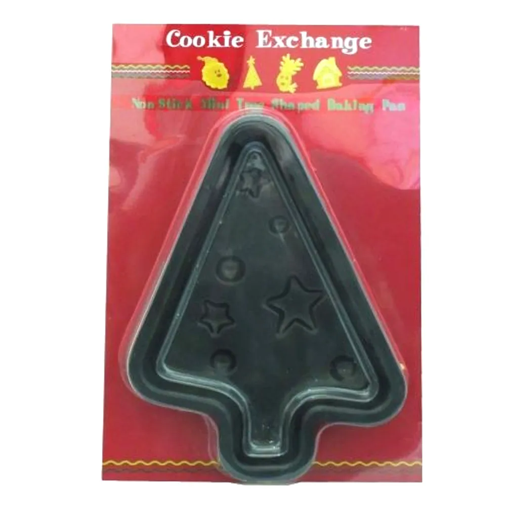 Christmas Tree Baking Pan Mold Metal Cookie Cutter Mini Cake Pan Holiday Party !