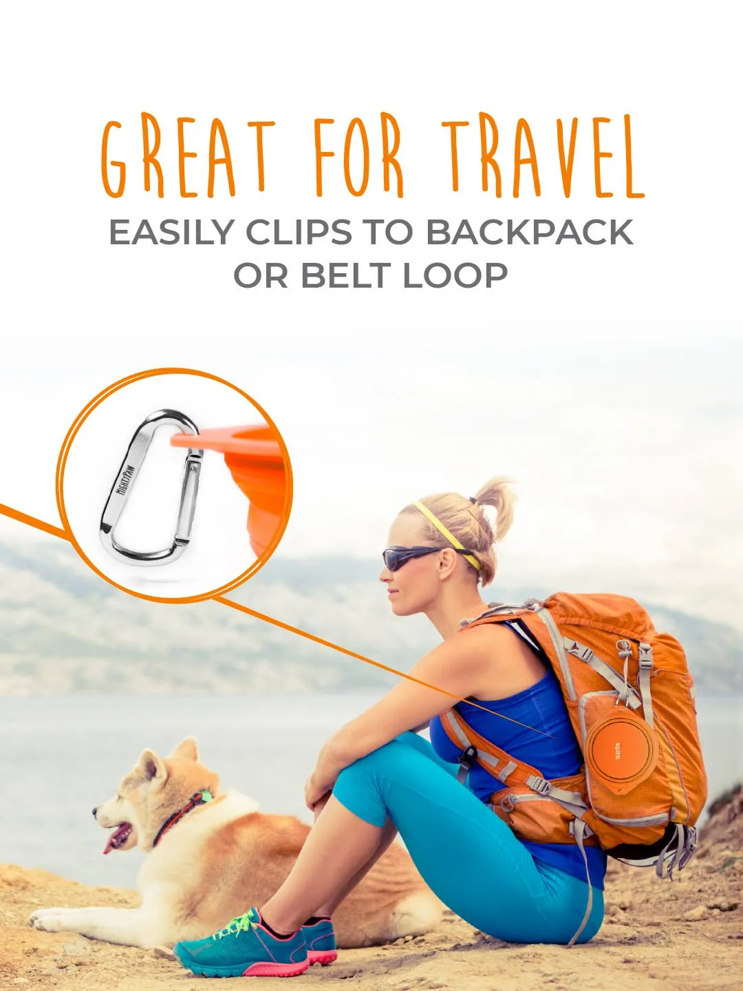 Collapsible Travel Dog Bowl Set