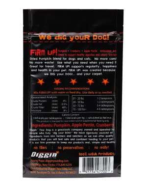 Diggin' Your Dog Firm Up! Pumpkin   Cranberry Super Supplement for Dogs & Cats 4oz