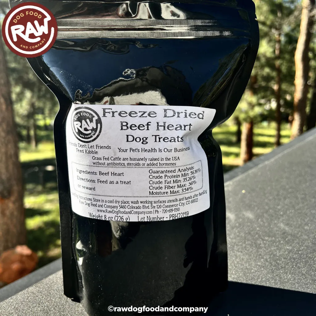 Freeze Dried Beef Heart Treats (6 oz)