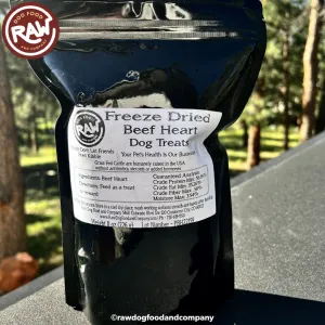 Freeze Dried Beef Heart Treats (6 oz)
