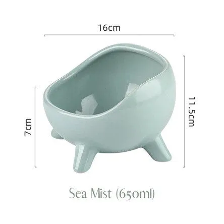 FurBub Chubby Ceramic Cat Bowl