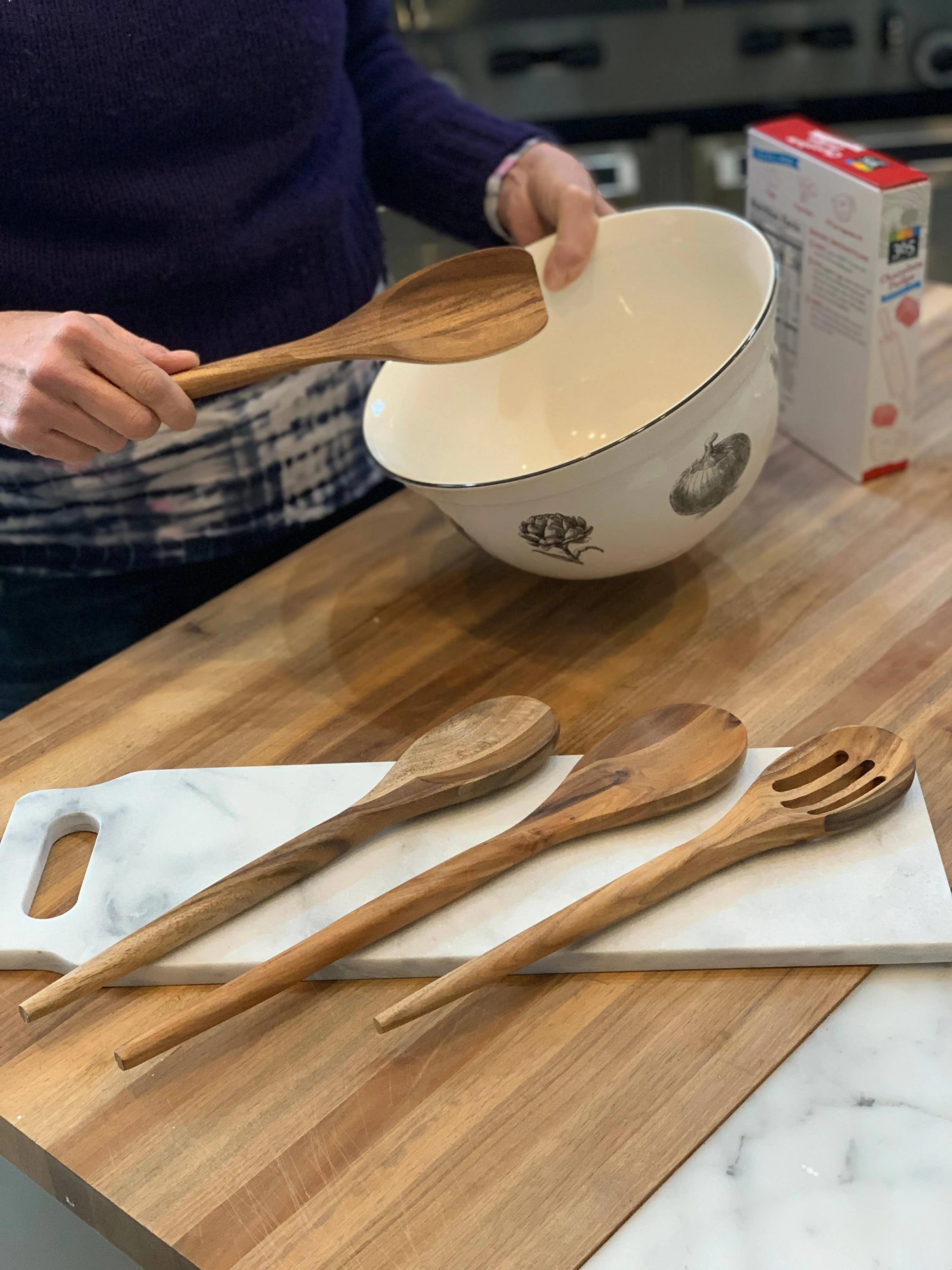 Ironwood Acacia Wood Long Spoon Utensil for Cooking, 14"