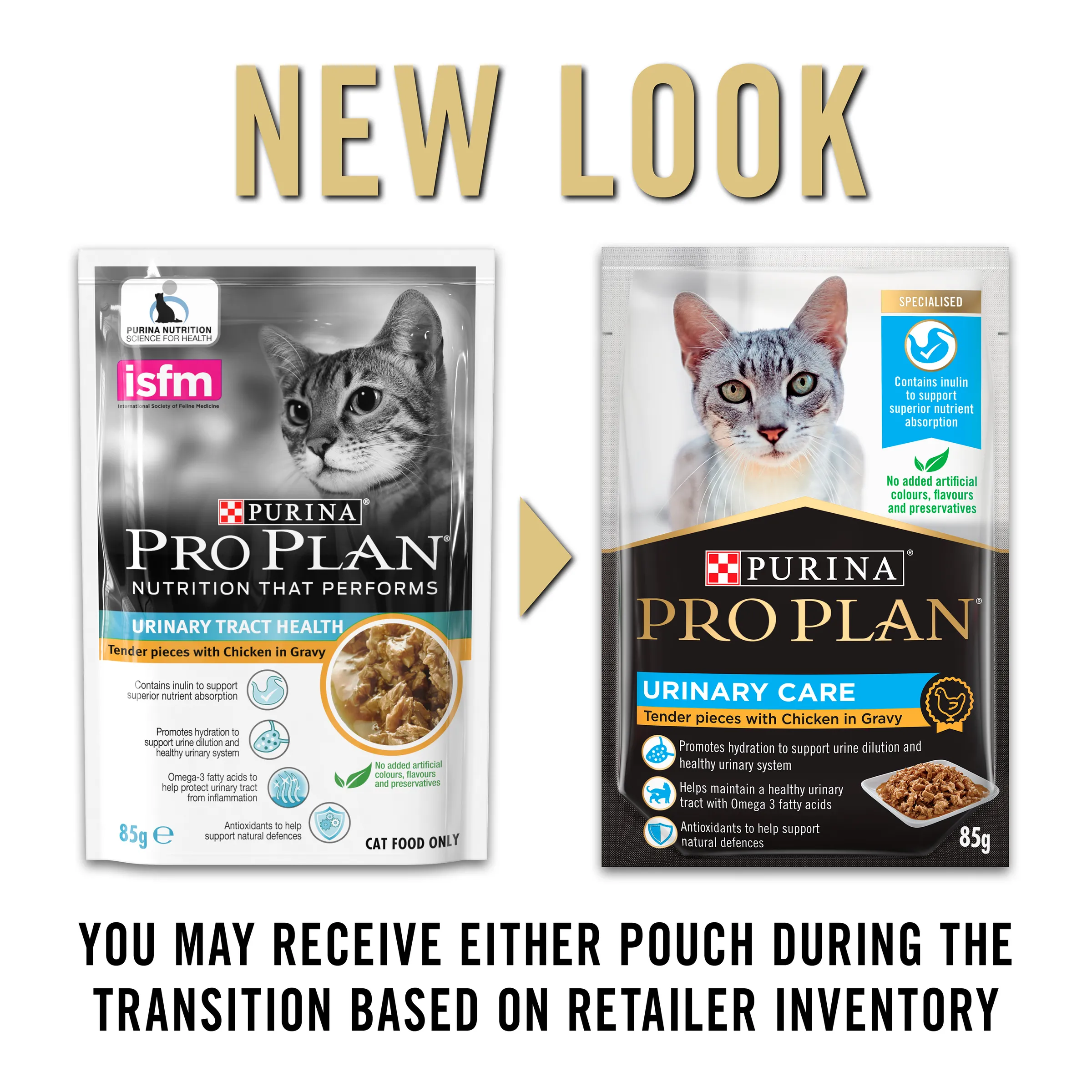 Pro Plan Urinary Care Chicken Adult Wet Cat Food Pouches 85g x 12