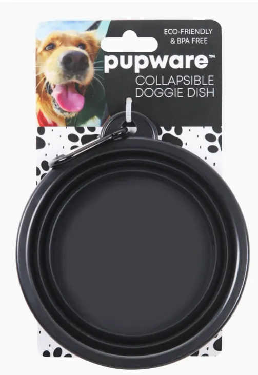 Pupware Collapsible Doggie Dish Bowl, Assorted