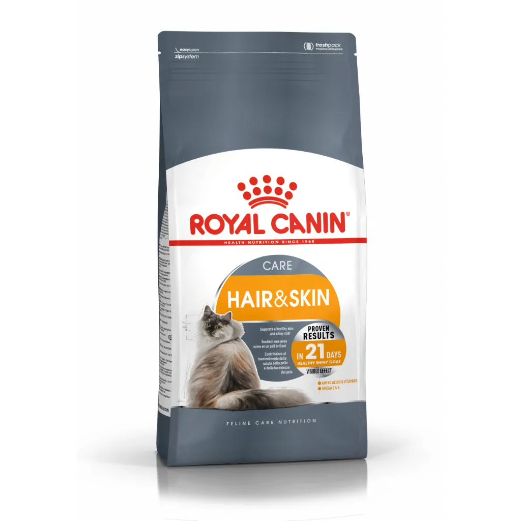 Royal Canin Hair & Skin Care 10kg Adult Dry Cat Food - Feline Care Nutrition