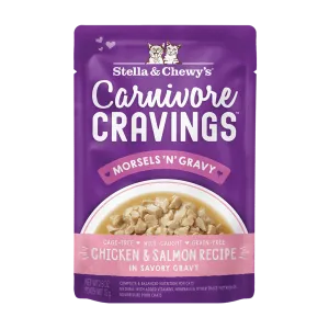 Stella & Chewy's Carnivore Cravings Chicken & Salmon Morsels and Gravy Recipe Wet Cat Food Stella & Chewy's Carnivore Cravings Chicken & Salmon Morsels and Gravy Recipe Wet Cat Food