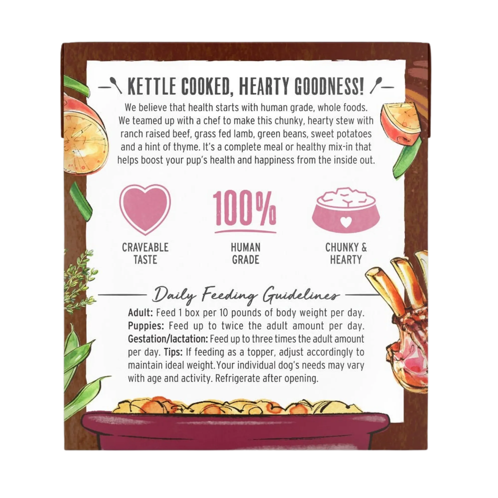 The Honest Kitchen One Pot Stews Braised Beef & Lamb Stew Wet Dog Food 10.5-oz